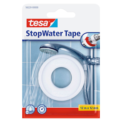 Artikelbild für tesa StopWater Tape Dichtungsband weiß 12,0 mm x 12,0 m 1 Rolle, Artikelnummer 384012