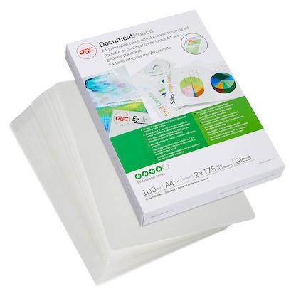 Artikelbild für GBC Laminierfolien glänzend für A4 175 micron, 100 St., Artikelnummer 491917