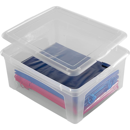 Artikelbild 5 für flink & sauber Aufbewahrungsbox 17,0 l transparent 40,0 x 35,0 x 17,0 cm, 1 St., Artikelnummer 539373