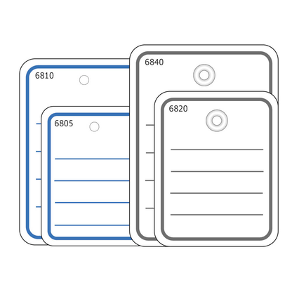Artikelbild für HERMA Hängeetiketten weiß 40,0 x 50,0 mm mit Öse und Faden, 1.000 St., Artikelnummer 702377