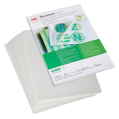 Artikelbild für GBC Laminierfolien glänzend für A3 100 micron, 100 St., Artikelnummer 491924