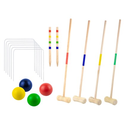 Artikelbild für Idena Krocketspiel braun, Artikelnummer 880064