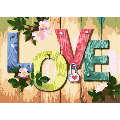 Artikelbild für PRACHT® Creatives Diamond Painting LOVE mehrfarbig, Artikelnummer 226268