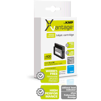 Artikelbild 3 für KMP XVantage® cyan pigmentiert Druckerpatrone kompatibel zu HP 953XL (F6U16AE), Artikelnummer 347829
