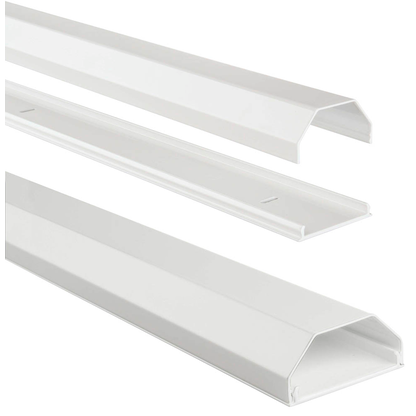 Artikelbild für hama eckig Alu Kabelkanal 110,0 cm weiß, Artikelnummer 281996