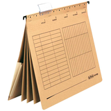 Artikelbild 1 für herlitz Hängehefter Karton natronbraun DIN A4 4x kaufmännische Heftung, 5 St., Artikelnummer 749974