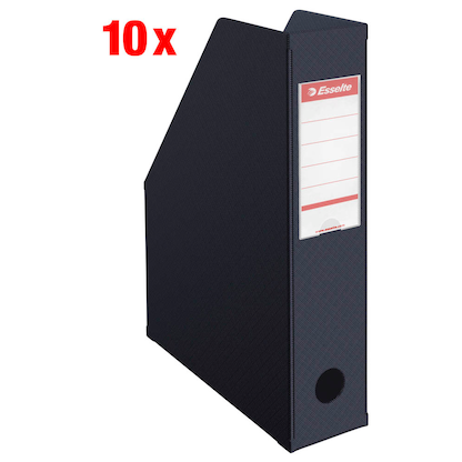 Artikelbild für 10 Esselte Stehsammler 56007 schwarz Kunststoff, DIN A4, Artikelnummer 432286