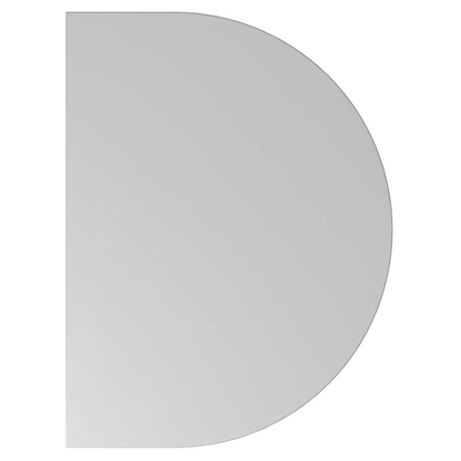 Artikelbild für HAMMERBACHER Anbautisch höhenverstellbar Gradeo lichtgrau, silber halbrund 60,0 x 80,0 x 65,5 - 82,5 cm, Artikelnummer 628533