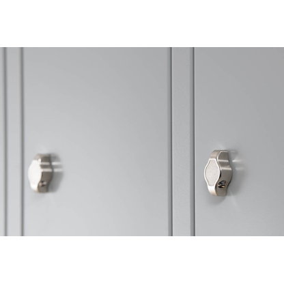 Artikelbild 6 für Gürkan Spind lichtgrau, feuerrot 105038, 4 Schließfächer 117,0 x 50,0 x 180,0 cm, Artikelnummer 560065