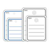 Artikelbild 1 für HERMA Hängeetiketten weiß 40,0 x 50,0 mm mit Öse, Faden und Splint, 1.000 St., Artikelnummer 702439