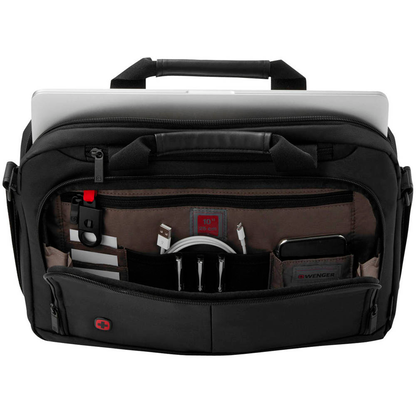 Artikelbild 3 für WENGER Laptoptasche Source Kunstfaser schwarz 601064 bis 35,6 cm (14 Zoll), Artikelnummer 181691