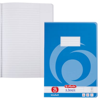 Artikelbild für herlitz Schulheft x.book Lineatur 25 liniert DIN A4 Außenrand, 32 Blatt, 1 St., Artikelnummer 891624