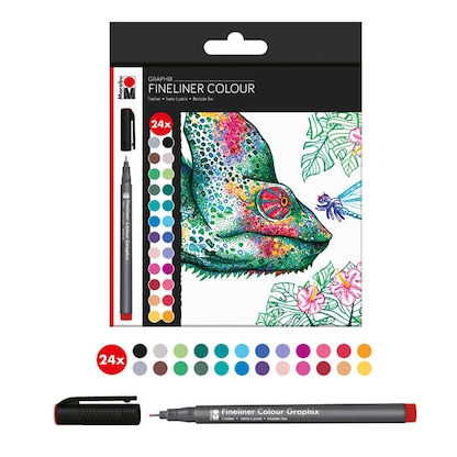 Artikelbild für Marabu GRAPHIX HYPNOTIZE Fineliner farbsortiert 0,5 mm, 24 St., Artikelnummer 222959