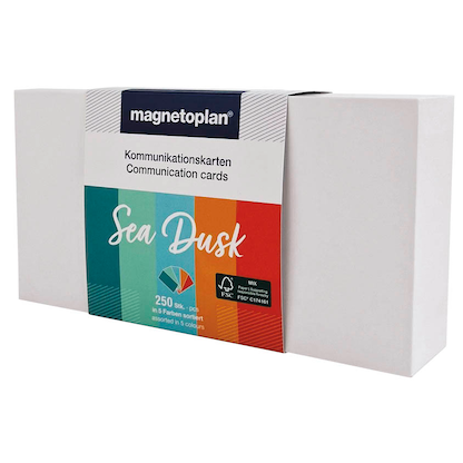 Artikelbild 4 für magnetoplan Moderationskarten Sea Dusk farbsortiert 20,0 x 10,0 cm, 250 St., Artikelnummer 606479