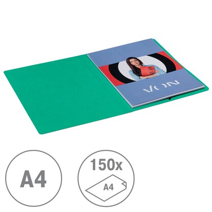 Artikelbild 3 für VON LEITZ Eckspanner DIN A4 grün, 1 St., Artikelnummer 635249