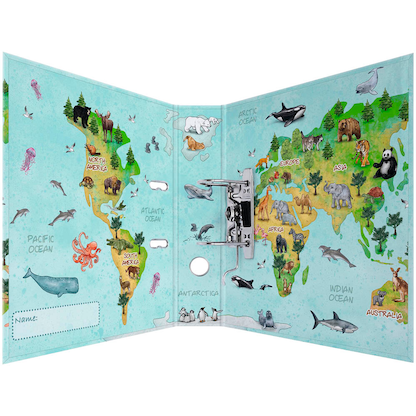 Artikelbild 3 für HERMA Motivordner Weltkarte 7,0 cm DIN A4, 1 St., Artikelnummer 689376