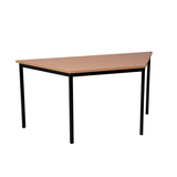 Artikelbild 1 für Gürkan Mehrzwecktisch buche Trapezform, Vierkantrohr schwarz, 160,0 x 80,0 x 75,0 cm, Artikelnummer 824348