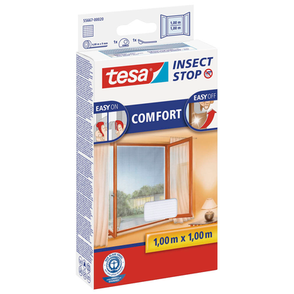 Artikelbild für tesa Fliegengitter Insect Stop Comfort weiß 1,0 x 1,0 m, Artikelnummer 750614