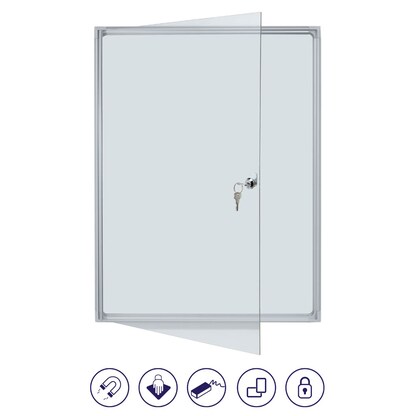 Artikelbild 9 für FRANKEN Schaukasten X-tra!Line silber 4x DIN A4 51,0 x 3,0 x 68,0 cm, 1 St., Artikelnummer 534038