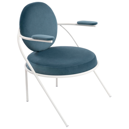 Artikelbild 2 für meet powered by PAPERFLOW Sessel SATURNE blau weiß Stoff 70,0 x 73,0 x 88,0 cm, 2 St., Artikelnummer 230892