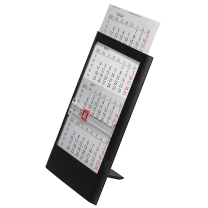 Artikelbild 4 für Tischkalender Einsteckkalender 2026/2027 schwarz, 1 St., Artikelnummer 547863