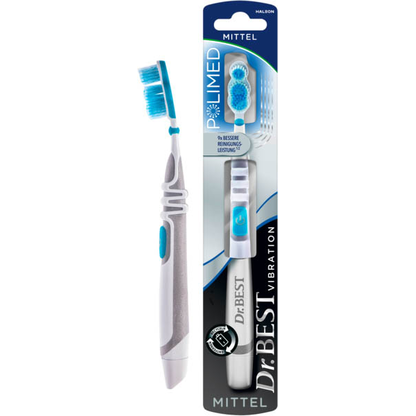 Artikelbild für Dr.Best Zahnbürste VIBRATION Polimed, 1 St., Artikelnummer 569937