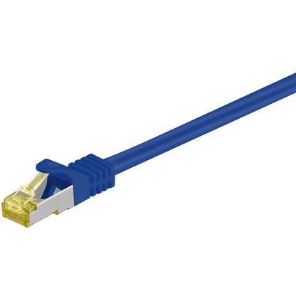 Artikelbild für goobay RJ-45 Netzwerkkabel 10,0 m blau bis zu 10,00 Gbit/Sek. bis zu 500 MHz, 1 St., Artikelnummer 451240