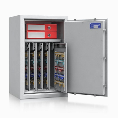 Artikelbild 3 für ISS safe4key Schlüsseltresor lichtgrau mit 440 Haken, Doppelbartschloss, 50,0 x 42,0 x 80,0 cm, 1 St., Artikelnummer 849921