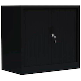 Artikelbild 1 für LÜLLMANN Schiebetürenschrank, 555089 tiefschwarz 1 Fachboden 80,0 x 45,7 x 75,0 cm, Artikelnummer 183329