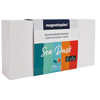 Artikelbild 3 für magnetoplan Moderationskarten Sea Dusk farbsortiert 20,0 x 10,0 cm, 250 St., Artikelnummer 606479