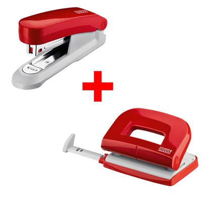 Artikelbild für novus Locher und Heftgeräte Set E210/E15 rot, Artikelnummer 158802