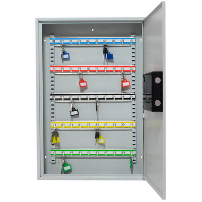 Artikelbild für ROTTNER S50 EL Schlüsselkasten lichtgrau mit 50 Haken, Elektronikschloss, 38,0 x 8,0 x 55,0 cm, 1 St., Artikelnummer 830164