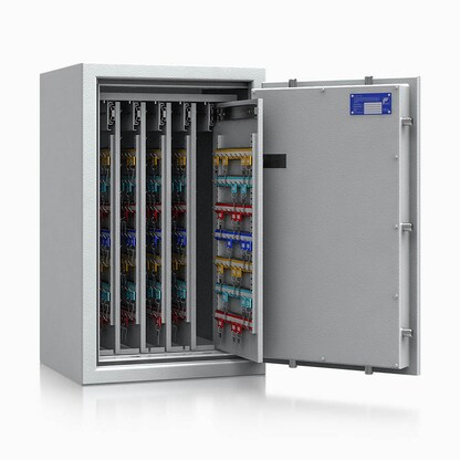 Artikelbild 3 für ISS safe4key Schlüsseltresor lichtgrau mit 600 Haken, Elektronikschloss, 50,0 x 42,0 x 80,0 cm, 1 St., Artikelnummer 849941