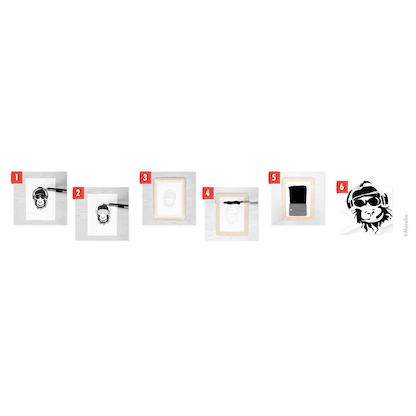 Artikelbild 7 für Marabu Zeichenschablonen-Set Textil schwarz, Artikelnummer 222939