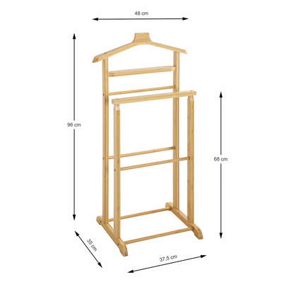 Artikelbild 3 für HAKU Möbel Herrendiener 38332 braun Holz 48,0 x 97,0 cm, Artikelnummer 552424
