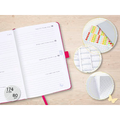 Artikelbild 10 für SIGEL Buchkalender Jolie 2026 Summer Linear Leaves, 1 St., Artikelnummer 568557