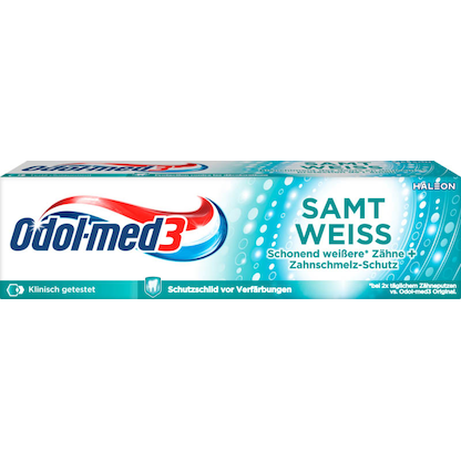 Artikelbild 2 für Odol-med3® SAMTWEISS Zahnpasta 75 ml, Artikelnummer 570107