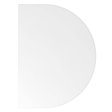 Artikelbild 1 für HAMMERBACHER Anbautisch höhenverstellbar LA 60 weiß, silber halbrund 60,0 x 80,0 x 65,5 - 82,5 cm, Artikelnummer 658144