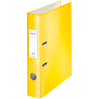 Artikelbild für LEITZ Ordner gelb Karton 5,0 cm DIN A4, 1 St., Artikelnummer 911014