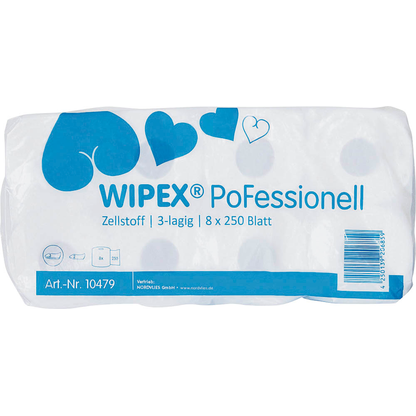 Artikelbild 2 für WIPEX® Toilettenpapier 3-lagig, 72 Rollen, Artikelnummer 486161
