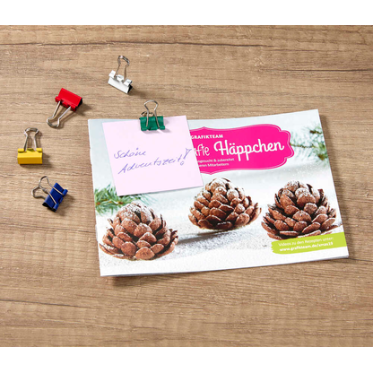 Artikelbild 2 für Gowi Foldbackklammern farbsortiert 1,5 cm, 12 St., Artikelnummer 721371