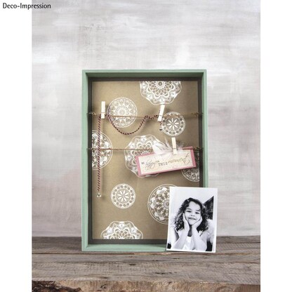 Artikelbild 3 für Rayher Siebdruckschablone 6 Mandalas grau, Artikelnummer 122612