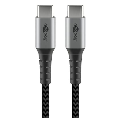 Artikelbild für goobay USB C Kabel 0,5 m schwarz, grau, 1 St., Artikelnummer 651747