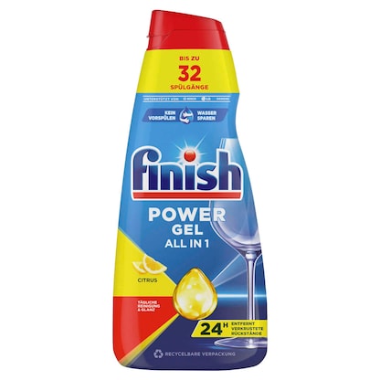 Artikelbild für finish POWER All in 1 CITRUS Spülmaschinen-Gel 0,65 l, Artikelnummer 392748