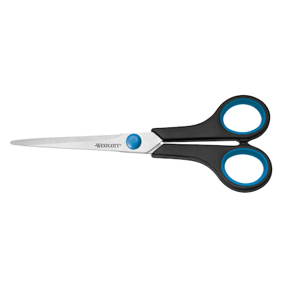 Artikelbild für WESTCOTT Schere Easy Grip schwarz-blau 18,0 cm, Artikelnummer 512131