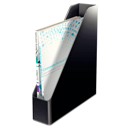 Artikelbild für LEITZ Stehsammler Duo Colour 53620095 schwarz/grau Kunststoff, DIN A4, 1 St., Artikelnummer 423900