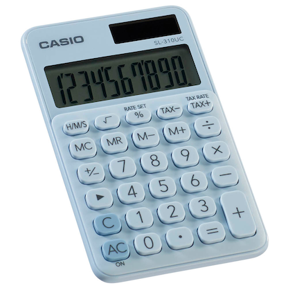 Artikelbild 2 für CASIO SL-310UC Taschenrechner hellblau, Artikelnummer 458164