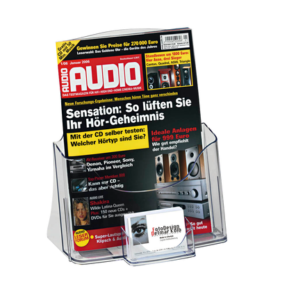 Artikelbild für SIGEL Tischprospekthalter transparent DIN A4 24,0 x 11,5 x 29,0 cm, 1 St., Artikelnummer 860965