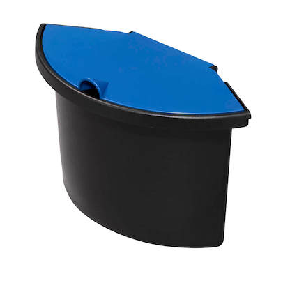 Artikelbild für helit Mülleimer-Einsatz 2,0 l schwarz, blau, Artikelnummer 684241