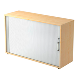 Artikelbild 1 für HAMMERBACHER 1732S Rollladenschrank ahorn, silber 1 Fachboden 120,0 x 40,0 x 74,8 cm, Artikelnummer 861587